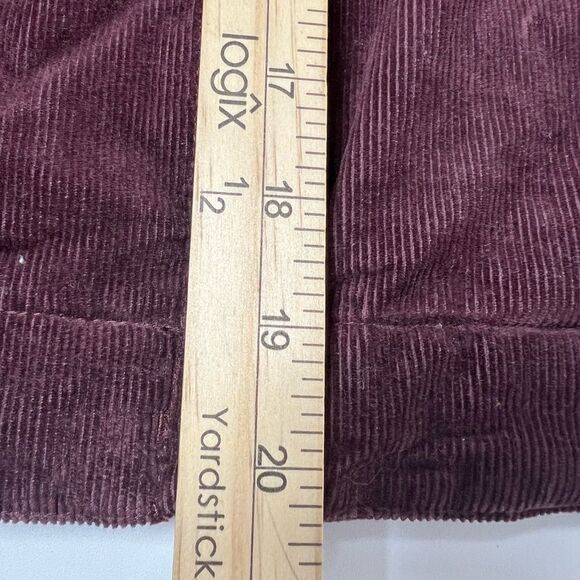 Rare CARHARTT Sherpa Lined Corduroy Collar Chore Jacket 90s Red SZ M Burgundy - Picture 11 of 15